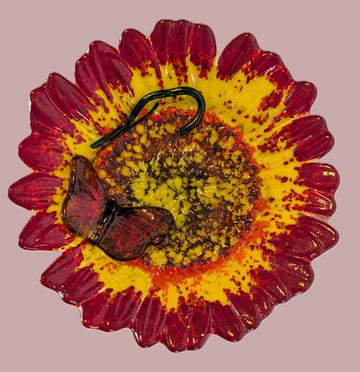 Artisan Glass Sunflower Bowl